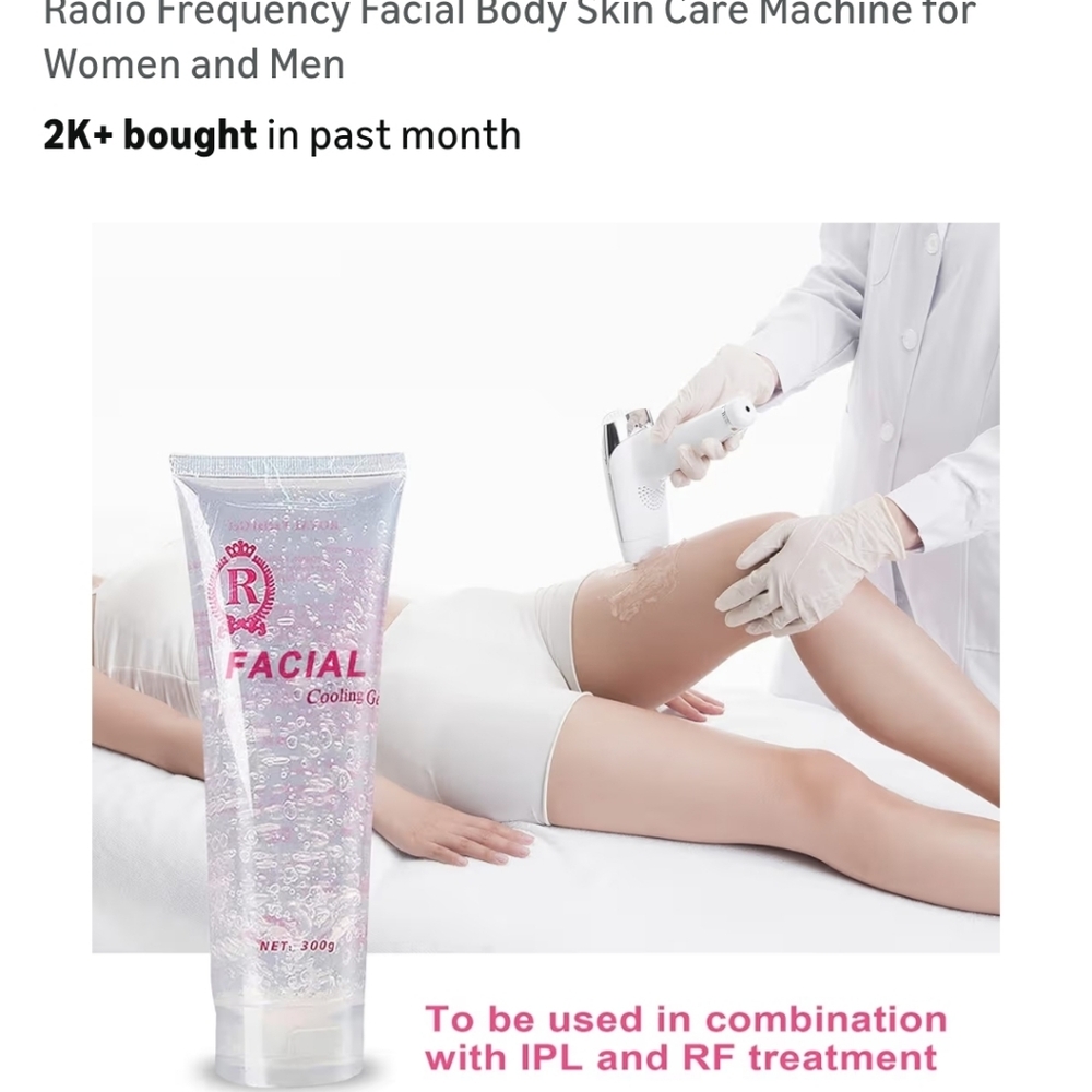 Facial Cooling Gel For Laser Hair Removal - Picture 3 of 10